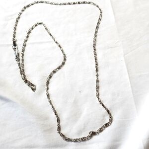 Women's Figaro Link Silvertoned Necklace
